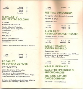 Balletti Di Nervi 1982