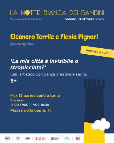 Laboratori a La Notte Bianca dei Bambini 2026